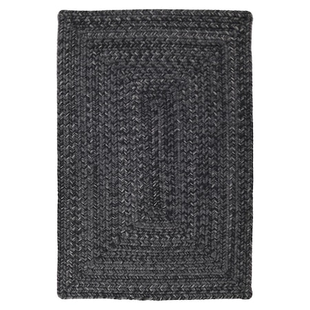 Homespice Decor 10 x 10 in. Black Ultra Durable Braided Rugs, Black 621573